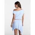 thumbnail image 3 of No Boundaries Asymmetrical Top with Banded Bottom, Women's XXS-XXL, 3 of 5