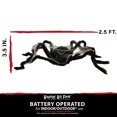 thumbnail image 3 of Haunted Hill Farm 2.5 ft Animatronic Scary Spider, Halloween Haunted House Decorations, HHSPD-12FLSA, 3 of 9