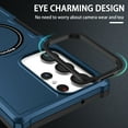 thumbnail image 2 of Allytech for Samsung Galaxy S21 Ultra Case, Support Magsafe Wireless Charging Military Grade Hard PC Shockproof Anti-Scratch TPU Case for Samsung S21 Ultra 5G, Royalblue, 2 of 10