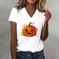 thumbnail image 2 of Bovemsi Short Sleeve Tops for Women Soft Loose‑Fit V‑Neck Graphic Short‑Sleeve Prints Fashion Outfits Clothes Breathable XXXL, 2 of 4