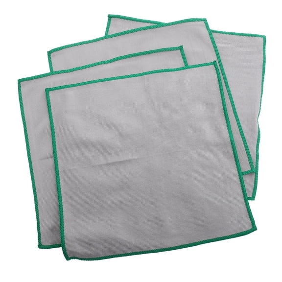 KONTONTY 4pcs Reusable Microfiber Glass Cleaning Cloths Super Absorbent Towels Microfiber Cleaning Cloth For Cleaning Glasses