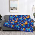 thumbnail image 2 of Rateoe Colorful Yin Yang Pattern Flannel Throw Blanket, Ultra-soft Blanket for Bed, Couch, Car, Hypoallergenic Anti-pilling blanket-60"x50"(Horizontal), 2 of 6