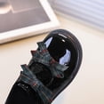 thumbnail image 5 of Purcolt Girls PU Leather Bow Loafers Dressy Comfort Round Toe Slip On Block Chunky Heel Penny Shoes for School Uniform Daily Outing, 2-10.5Y, 5 of 6