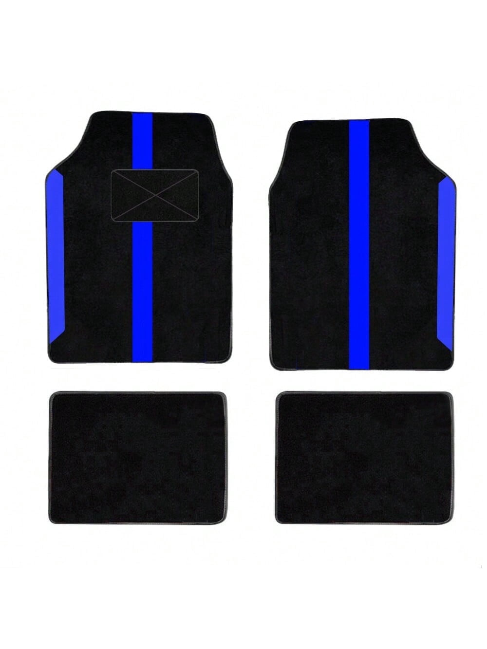 Tuqiang Car floor mats for GMC for Sierra EV Soft-ultimate floor mats Suede Black and Blue
