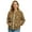 Abstract Bohemian Mandala, variant on Women's Bomber Jackets Lightweight Zip Up Jacket Casual Vasity Jacket Coat Outerwear Windbreaker with Pockets, Abstract Bohemian Mandala, Medium