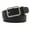 Black, variant on Women's Faux Leather Belts Groove Belt Buckle Holographic Summer Fashion Metal Adjustable Basic Belt Silver Small-X-Large