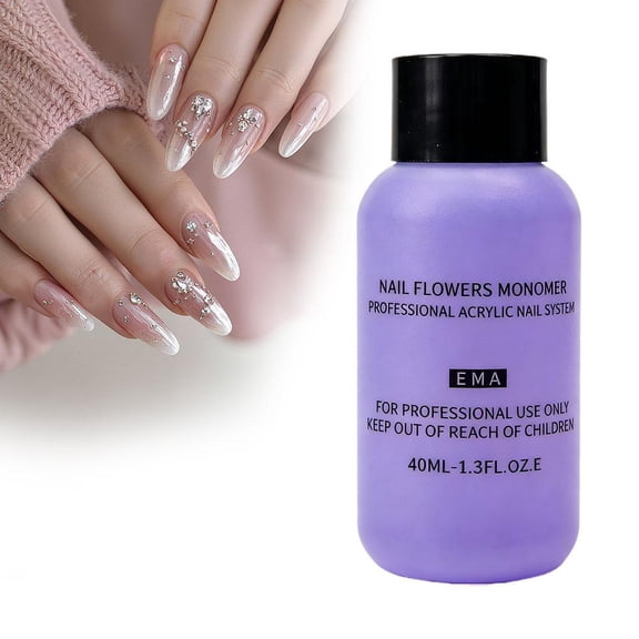 40ml Acrylic Liquid Monomer Crystal Nail Art Nail Extension Carving Liquid
