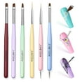 thumbnail image 5 of Modelones Nail Art Brush Set, Nail Art Tools with Nail Polish Brush, Nail Extension Gel Brush, Nail Liner Brush, Nail Carved Brush, Nail Dotting Pen, and Builder Nail Gel Brush for Salon at Home DIY, 5 of 9