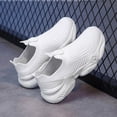 thumbnail image 2 of Djtdsds Kids Solid Color Knit Slip-On Sneakers Breathable Lightweight Casual Running Shoes Size:6.5-7 Years, 2 of 6