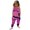 Hot Pink, variant on Gunia Toddler Girls Halloween Outfit Flannel Kids Suspender Romper Loose Harem Style Jumpsuit Festive Party Outfits Black 2-3 Years