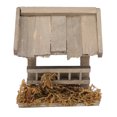 thumbnail image 1 of Juguete de casa de muñecas, pesebre de madera en miniatura para casa de muñecas, decoración de casa de muñecas al aire libre, pesebre de casa de muñecas, materiales ecológicos, 1 of 8