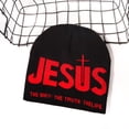 thumbnail image 5 of vlrwzc JESUS Letter Beanie Christian Knitted Hat Embroidered Skull Cap for Women Men Outdoor Camping Skiing Head Accessory, 5 of 7