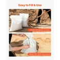 thumbnail image 5 of KFFKFF Empty Sandbags, 200 Packs 16 x 26 in, Durable Sand Bags with Ties, 50lb Capacity Woven Polypropylene, Tear-Resistant & UV-Resistant for Flood Control and Barriers, 5 of 9