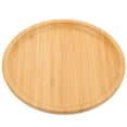 thumbnail image 1 of Bamboo Bread Plate Desktop Storage Tray Bamboo Snack Plate Dried Fruit Plate Bamboo Serving Tray, 1 of 9
