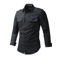 thumbnail image 1 of Camisa de Ropa de Trabajo Para Hombres, Ropa de Trabajo de Talla Grande, Camisa de Algodón de Manga Larga, Suelta Odeerbi  ODB-6, 1 of 2