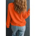 thumbnail image 2 of Orange Solid Classic Crewneck Pullover Sweatshirt, 2 of 8