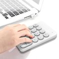 thumbnail image 4 of Dsseng Wireless Gaming Keyboard 18-key Mini Digital Keyboard 2.4Ghz Numeric Keypad (White), 4 of 8