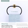 thumbnail image 4 of Angle Simple Towel Ring Swivel, Stainless Steel Bathroom Hand Towel Holder Rack Hanger for Wall, Black and Gold, 4 of 8