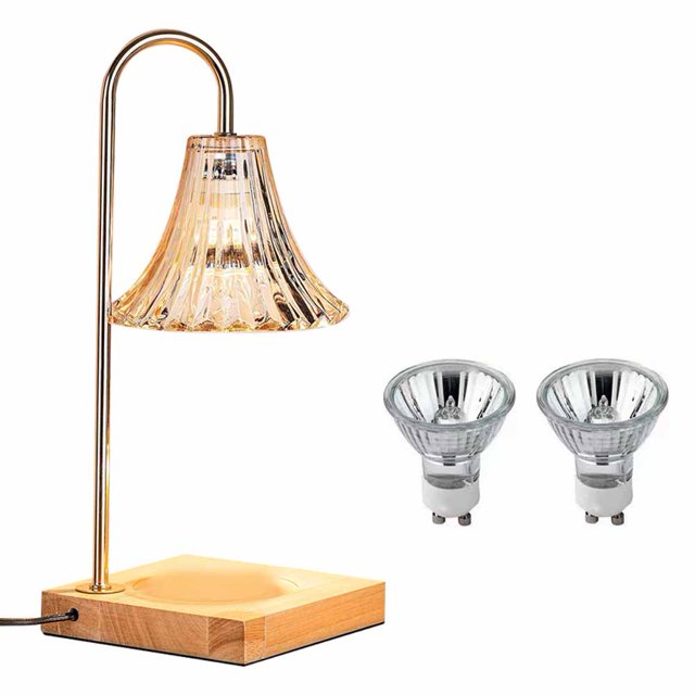 Luz de vela de aromaterapia con 2 bombillas de cera derretida para la cabecera del dormitorio del hogar