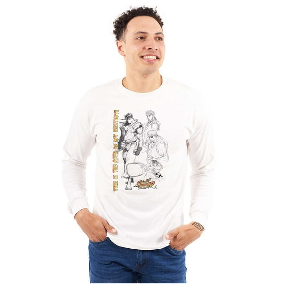 Street Fighter Vintage 90s Gamer Long Sleeve TShirt Men Women Brisco Brands M