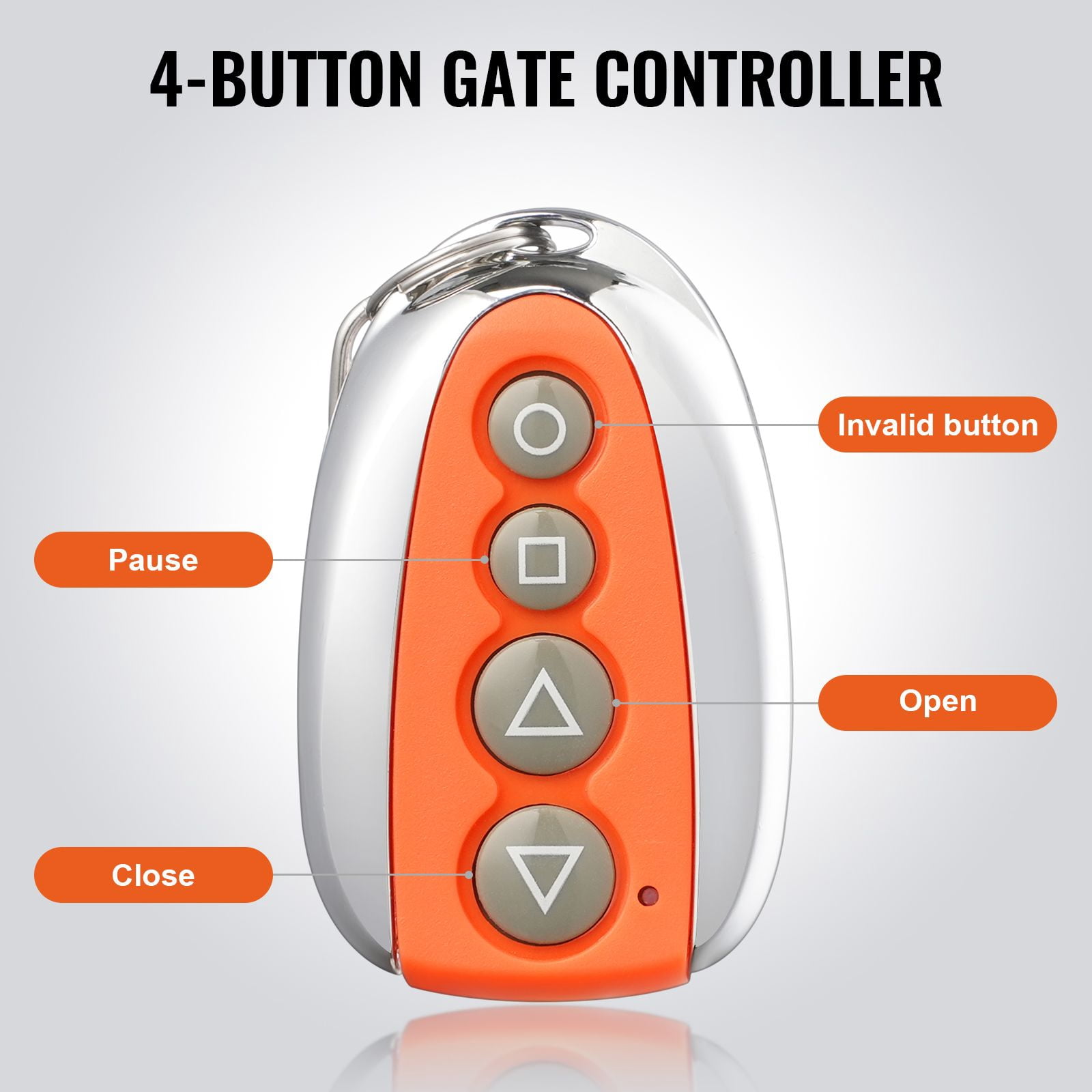 Gate Remote Control Transmitter 131FT Range, Sliding Gate Opener Remote Key Fob, Automatic Garage Door Electric Gate Remote for Access Control