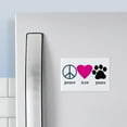 thumbnail image 3 of CafePress - Peace Love Paws - Rectangle Magnet, 2"x3" Refrigerator Magnet, 3 of 3