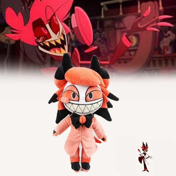 Alastor Plush, Hell Inn Alastor Figure Stuffed Animal, 30cm Cute Alastor Hazbin Hotel Figure Doll, Gift for Cartoon Game Lovers Boyfriend Girlfriend 1pcs Best Gift for Friends Kids Adult Birthday Gi