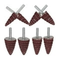 thumbnail image 1 of HEALEEP 8 Pcs Têtes de Broyage en Métal pour Outils d'Atelier Rouge Foncé, 1 of 8