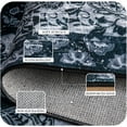 thumbnail image 7 of Astorug Machine Washable Vintage Rug - 5x8ft Non-Slip Low Pile Area Carpet - Rubber Backing for Living Room, Bedroom, Kitchen - Black, 7 of 7