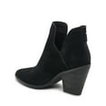 thumbnail image 3 of Blondo Neda Black Suede Waterproof Almond Toe Back Zipper Heeled Ankle Boots (Black Suede, 8), 3 of 9