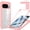 Pink, variant on TECH CIRCLE for Google Pixel 10 / 10 Pro PC+TPU Case Built-in Screen Protector 360°Full-Body Clear Military Grade Shockproof Rugged Protective Hard Back Cover,Red