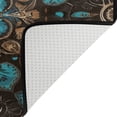 thumbnail image 7 of Wobogo Turquoise Mandalas Bathroom Shower Curtain Set with Floor Mat and Hooks Ultra Waterproof Visible Slider Beads, 7 of 7