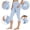 Light Blue, variant on Capri Leggings For Women High Waisted Yoga Athletic Cropped Pants Tummy Control Leggings With Pockets