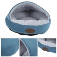 thumbnail image 4 of Pet Bed, Shell Shaped Pet  Soft Comfortable Warm Creative  For Small Cat For Pet For Small Dog Breed Blue Hard Top, 4 of 8