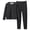 Black, variant on Letdown Thermal Underwear for Unisex Kids - Toddler Base Layer Winter Long Johns for Boys Girls 2PC Crewneck Tops and Bottom Thermal Underwear Sets
