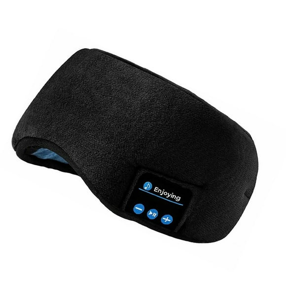 Methold Bluetooth Sleep Music Blackout Eye Blinder Orejera Manos libres Mic Calling Diadema Full Shading Hypnotic Music Eye Electrónica negro