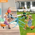 thumbnail image 6 of Teeter Totter for Kids,Kids Seesaw Swivel Teeter Totter Home Playground Equipment,360 Degrees Rotating Safe,4-Seats for Kids,Boys, Children,Blue Orange, 6 of 9