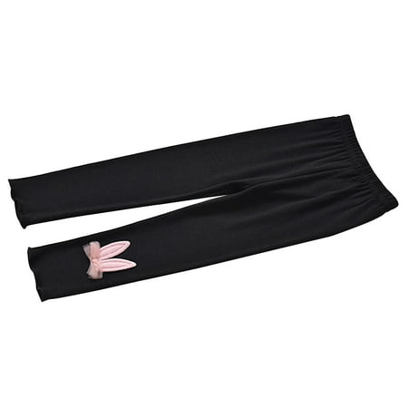 

IEUIBX Smarty Pants Kids Toddler Chlidren Girls Autumn Winter Ribbed Long Pants Leggings Warm Clothing Black 3-4 Years