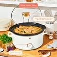 thumbnail image 3 of Beautiful 8 Qt Manual Slow Cooker, White Icing by Drew Barrymore, 3 of 7