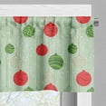 thumbnail image 5 of Ambesonne Christmas Valance & Curtain, Baubles Strings, 55"x36", Multicolor, 5 of 6