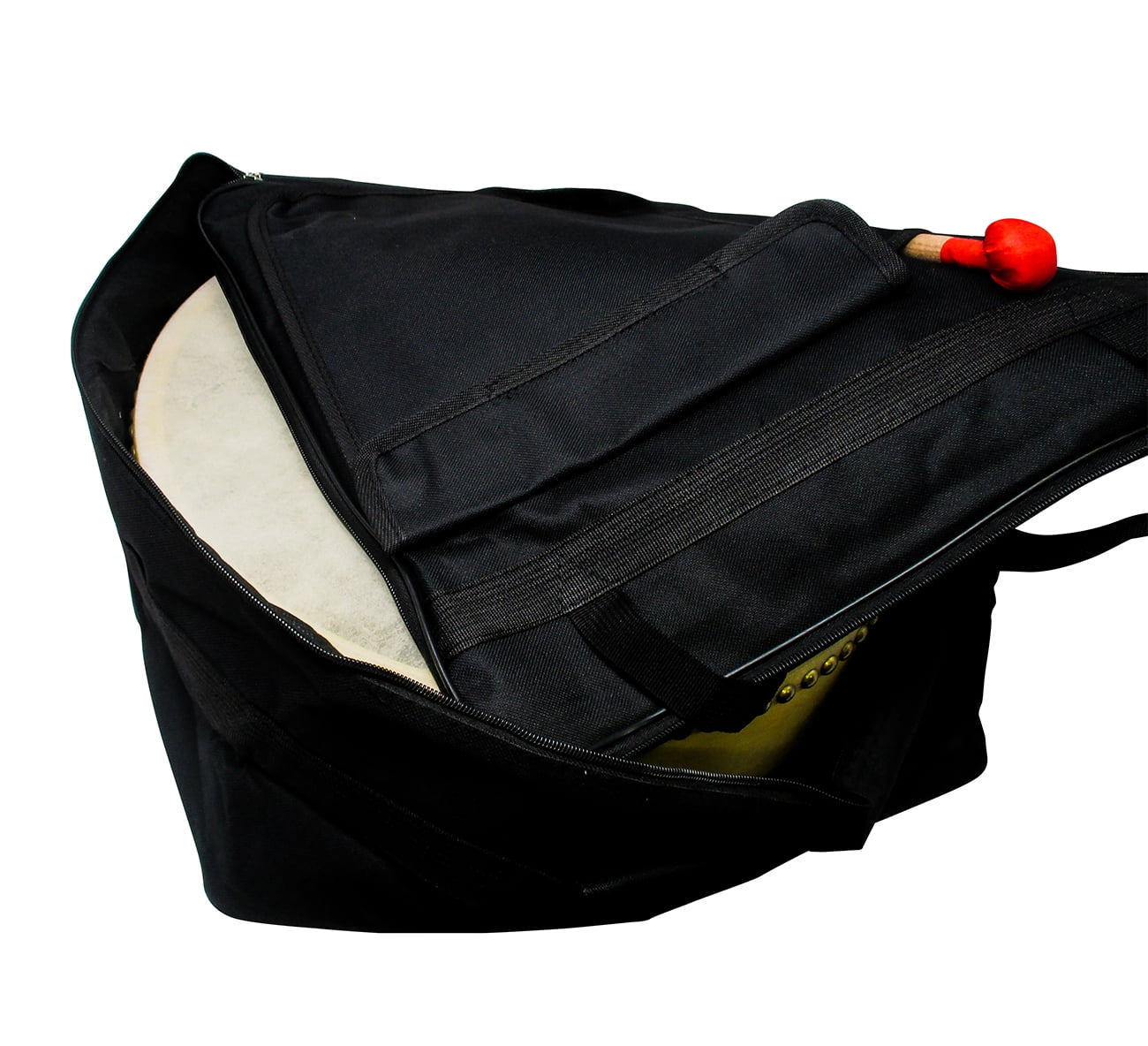 16 Inch Percussion Buffalo Tambourine Hand Drum Padded Case by Trademark Innovations (DRUM NOT INCLUDED)