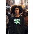 thumbnail image 5 of St Patricks Day Lucky Mama Womens Long Sleeve T Shirt, 5 of 5