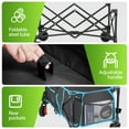thumbnail image 6 of Gathered Collapsible Mini Camping Wagon, Vecukty Portable Foldable Minivan, Utility Grocery Wagon with 150lbs, for Shopping,Sports,Fishing,Beach,Garden,Black, 6 of 10