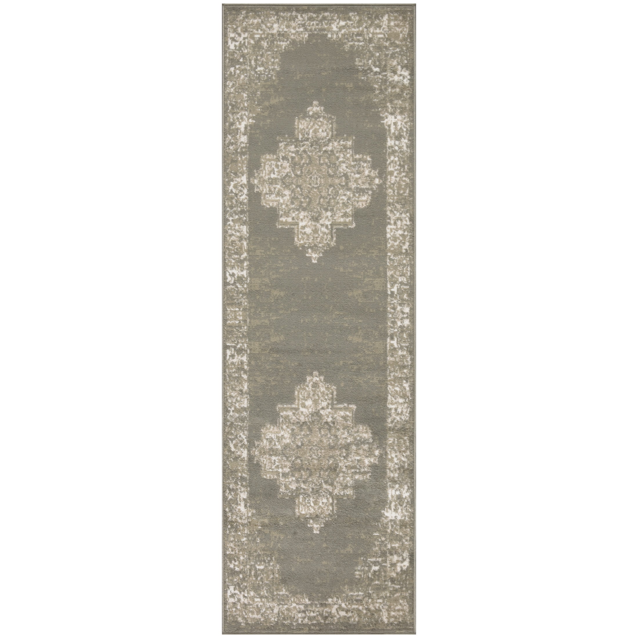 Nourison Grafix 2' x 6' Olive Vintage Indoor Rug