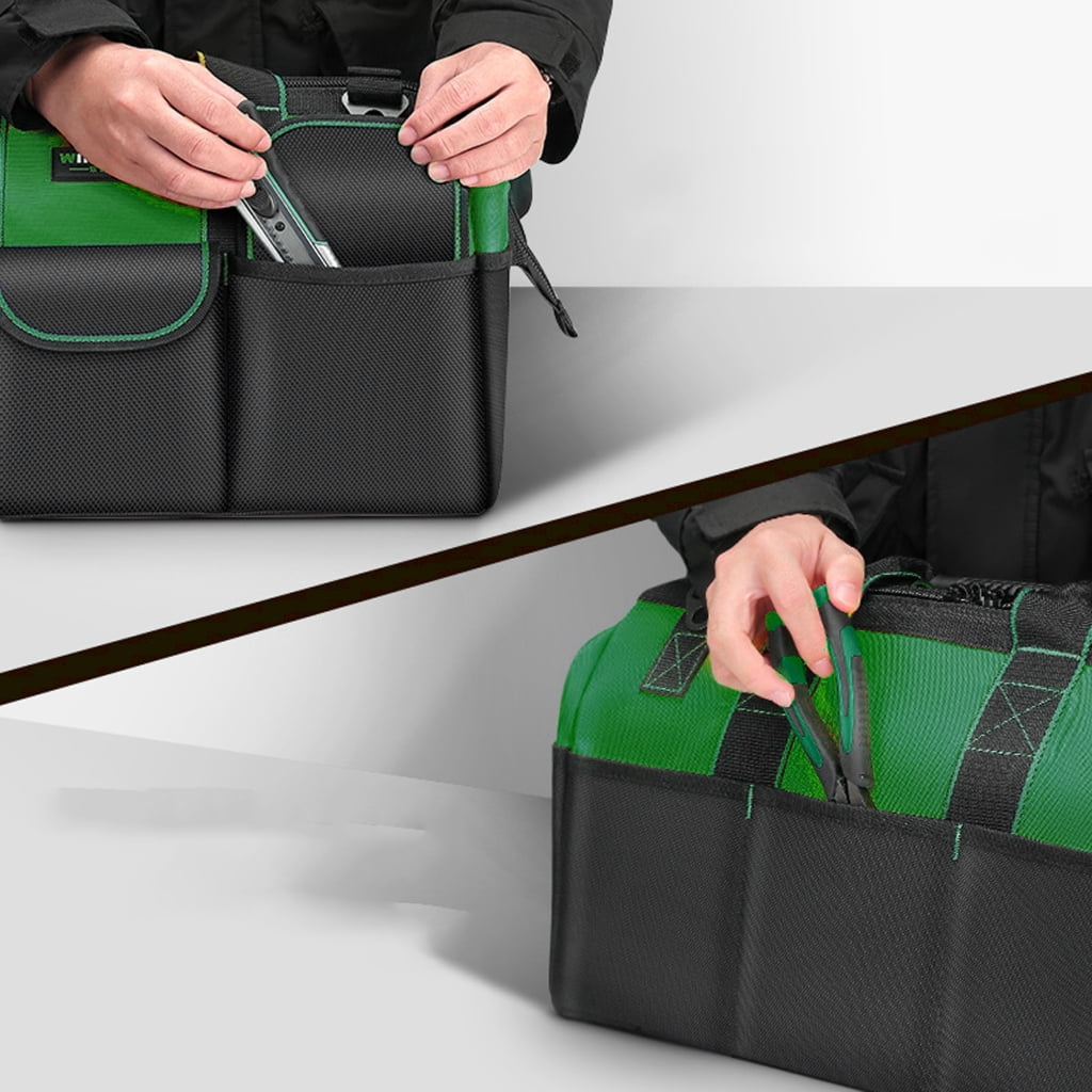 MOMOJIA 13/17/19inch Oxford Cloth Tool Bag Maintenance Storage Bag for Easy Organization Transport Tool Workshops Homes Electrician