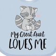 thumbnail image 4 of Inktastic Raccoon My Great Aunt Loves Me Boys or Girls Baby Bib, 4 of 4
