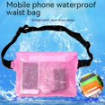thumbnail image 2 of Bolsa impermeable con correa de cintura ajustable, bolsa de cintura impermeable con pantalla táctil, bolsa seca con cinturón ajustable para playa, natación, paseos en bote, pesca, senderismo, 2 of 5