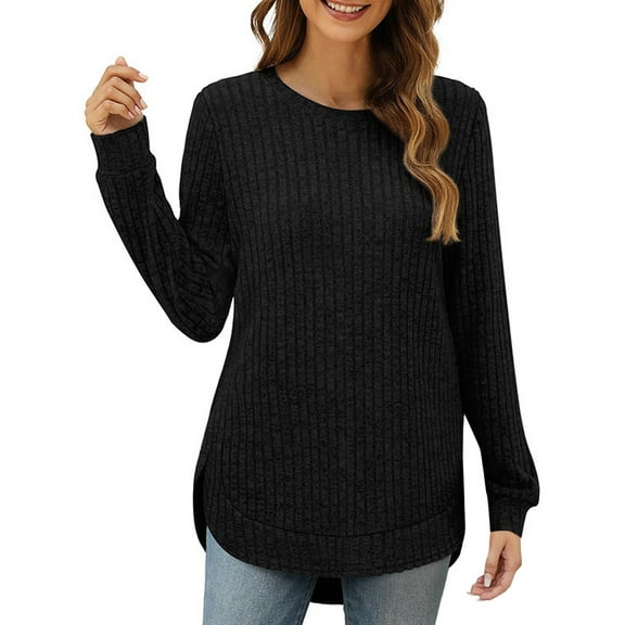 NMMUED Sweaters for Women Pullover Sweaters for Women Knit Sweater for Women Winter Sweaters for Women, Black L