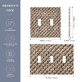 thumbnail image 3 of Dailycode Light Switch Plate Covers 2 Gang Wall Plate Plastics Outlet Covers for Kitchen Home Office Decor Wool Knitting Pattern, 3 of 8