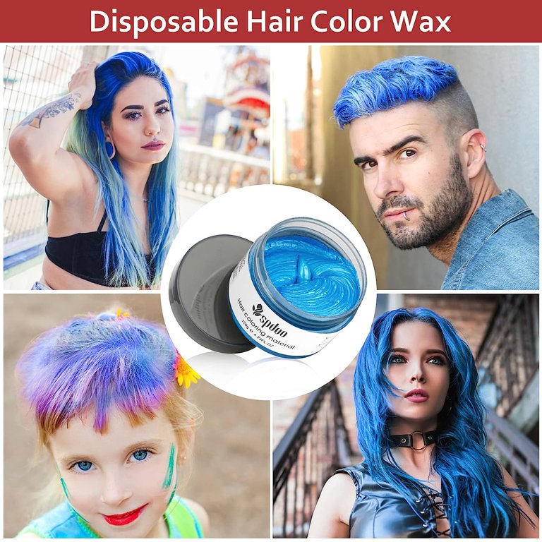 Temporary Hair Wax Color Pink washable Colored Hair Dye Wax Hairstyle Cream  Instant Colored Hair Mud for Women Men